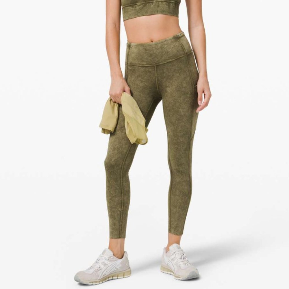 lululemon athletica Olive Green High-Rise Leggings